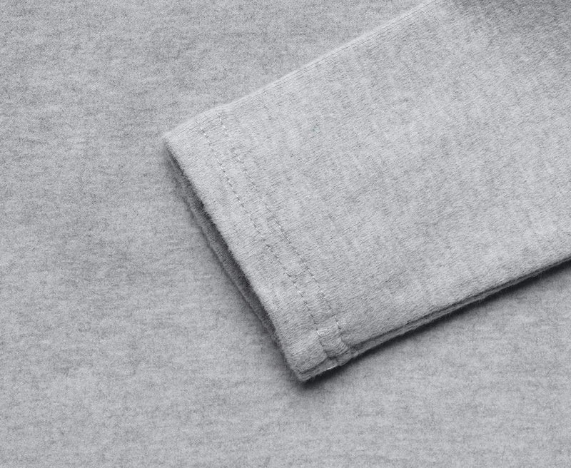 GLEAMING GRAIN Toddler Boys Girls Long Sleeve T-Shirts Unisex Kids Cotton Basic Round Neck Top Tee Gray 7T - Image 3
